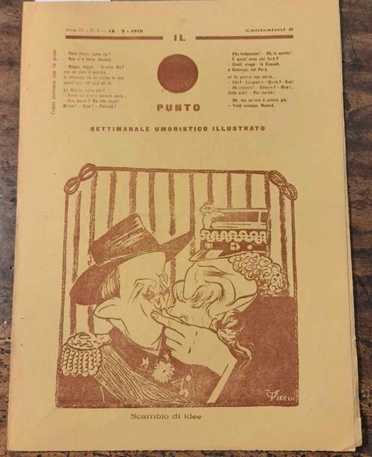 Il Punto. Settimanale umoristico illustrato. Anno III, N. 5 - Alberto Magnani - copertina