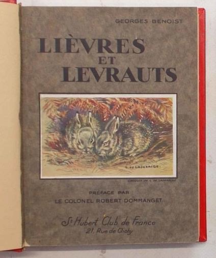 Lièvres et levrauts - copertina