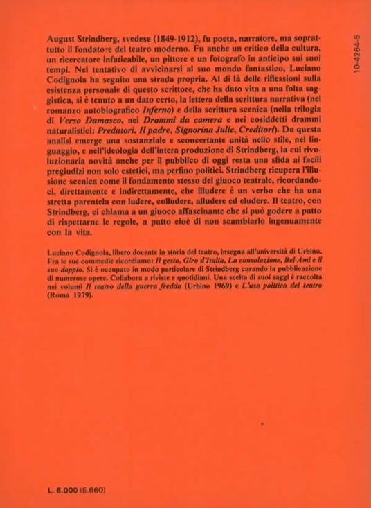 Strindberg o la forza di contraddirsi - Luciano Codignola - 2