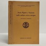 Stato popolo e nazione nelle culture extra europee. Discussioni e Problemi