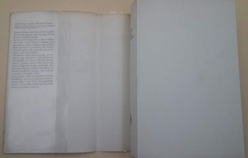 Letteratura e Poesia Dell'antico Egitto