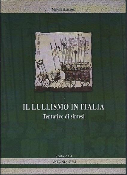 Il Lullismo in Italia - Tentativo di Sintesi - copertina