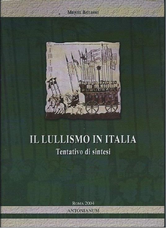 Il Lullismo in Italia - Tentativo di Sintesi - copertina