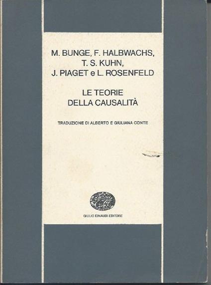 Le Teorie Della Causalità  - copertina