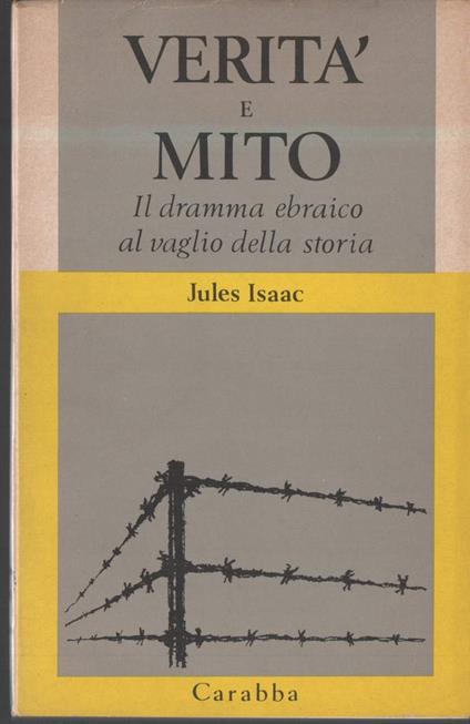 Verità e Mito  - Jules Isaac - copertina
