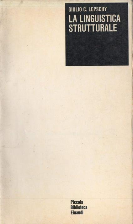 La Linguistica Strutturale  - copertina