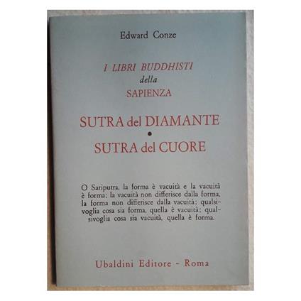 I Libri Buddisti Della Sapienza - Edward Conze - copertina