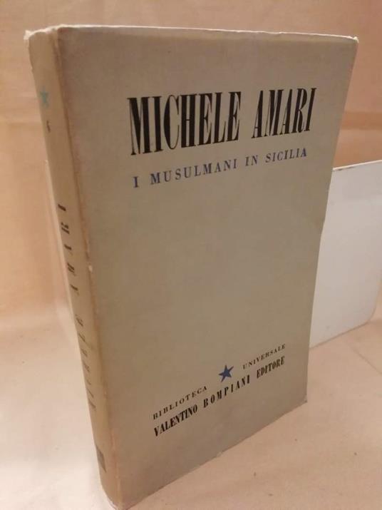 I Musulmani in Sicilia  - Michele Amari - copertina