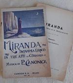 Miranda-dramma Lirico in Tre Atti