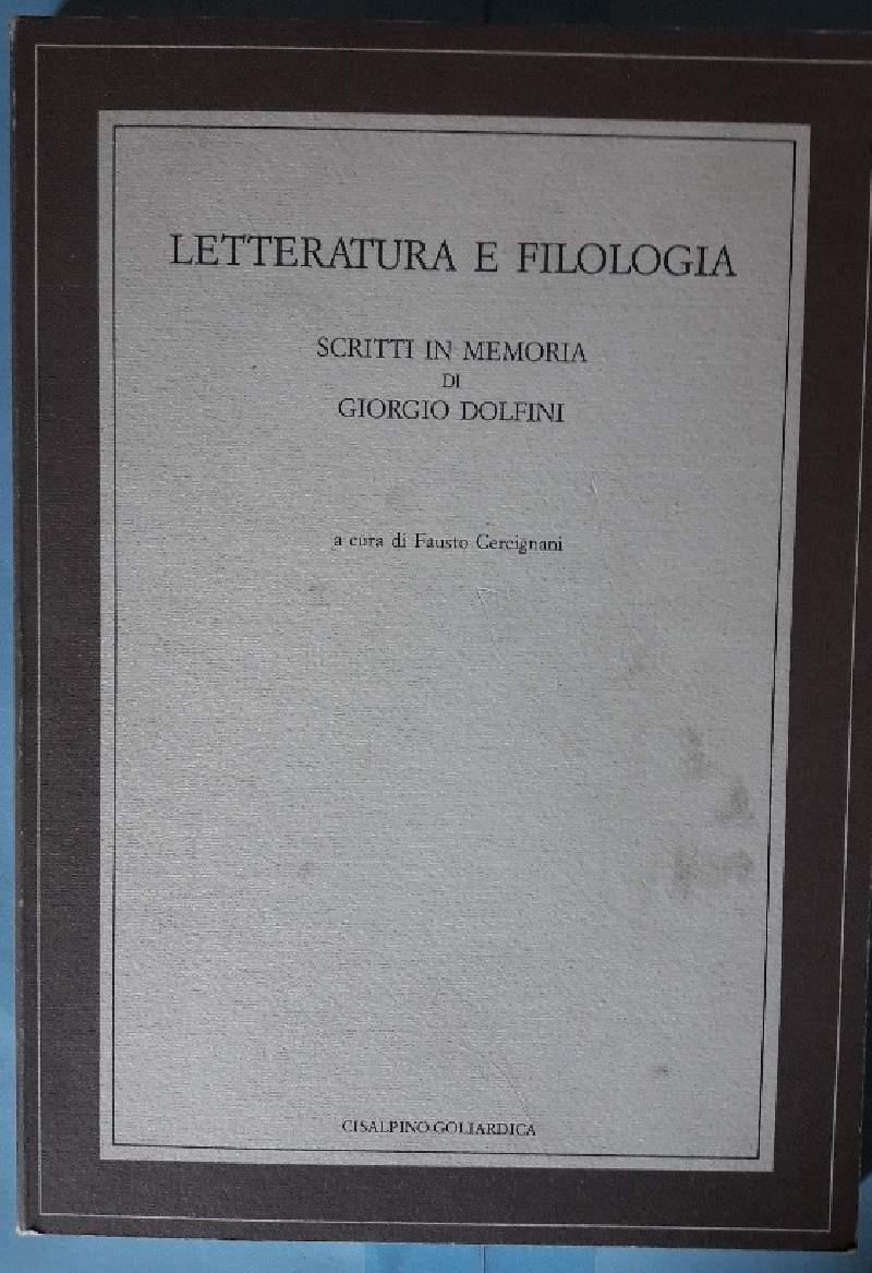 Letteratura e Filologia