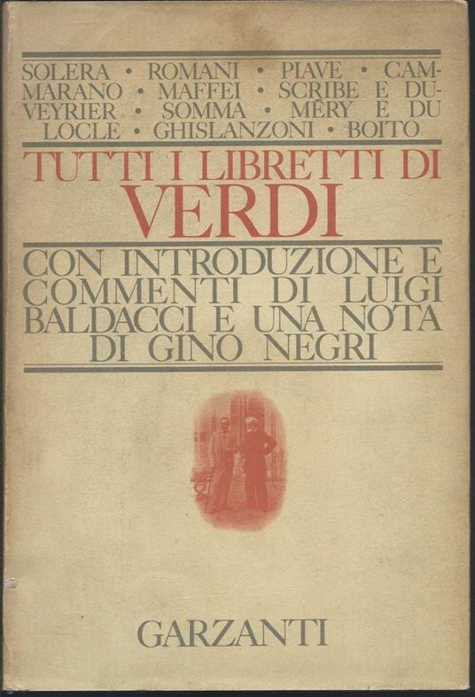 Tutti I Libretti di Verdi  - Giuseppe Verdi - copertina