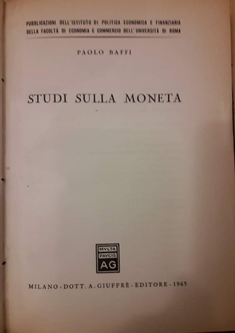 Studi Sulla Moneta