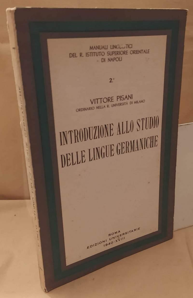 Introduzione Sullo Studio Delle Lingue Germaniche