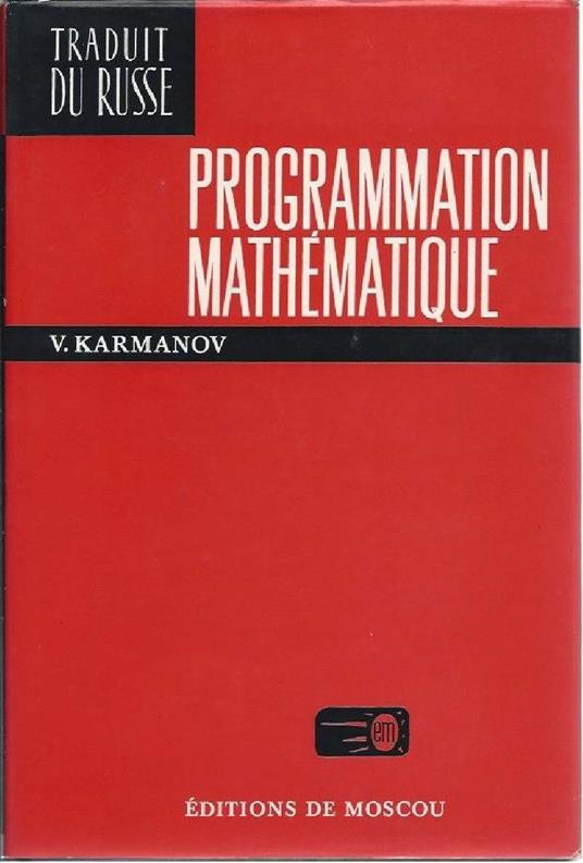 Programmation Mathematique - copertina