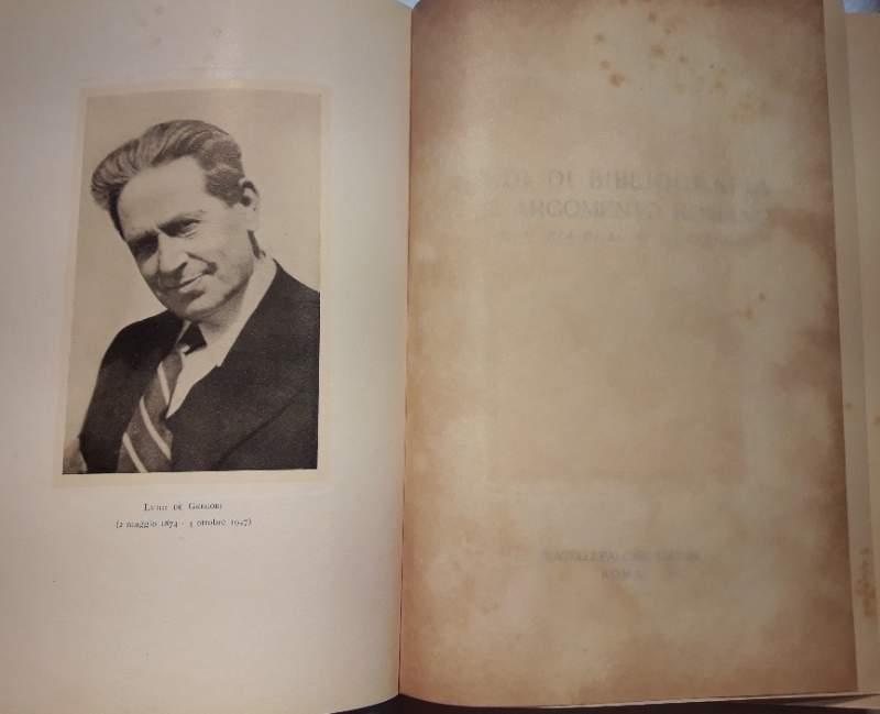 Studi di Bibliografia e di Argomento Romano in Memoria di Luigi De Gregori