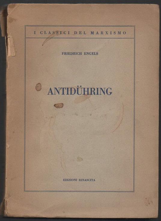 Antiduhring  - Friedrich Engels - copertina