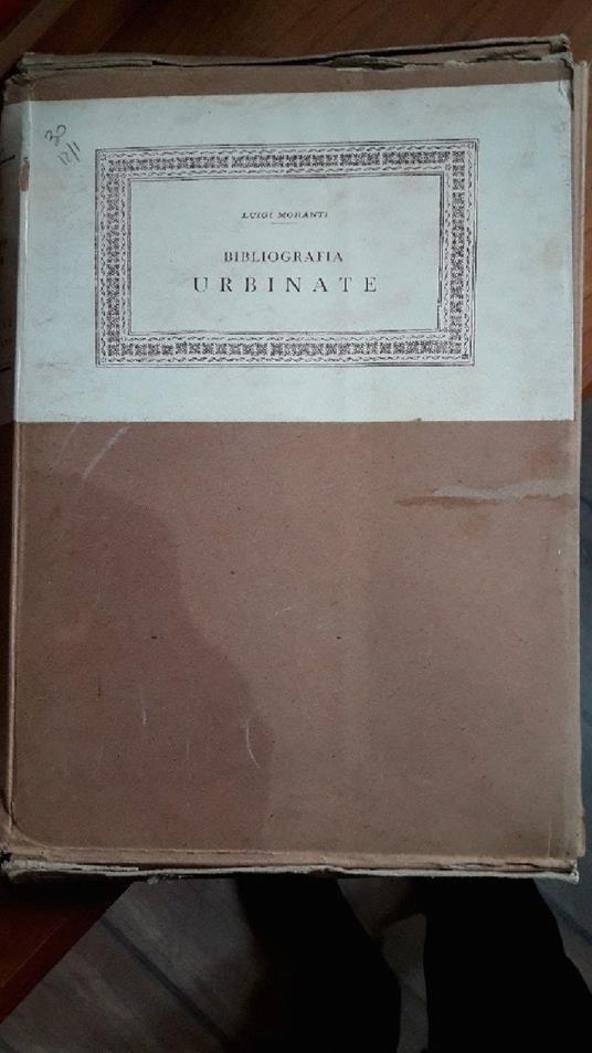 Bibliografia Urbinate  - Luigi Moranti - copertina