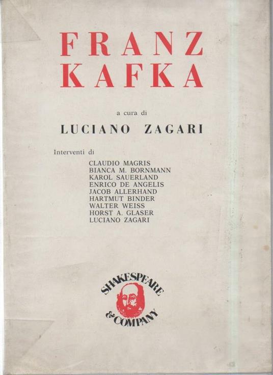 Franz Kafka  - Luciano Zagari - copertina