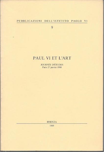 Paul Vi Et L'art - copertina