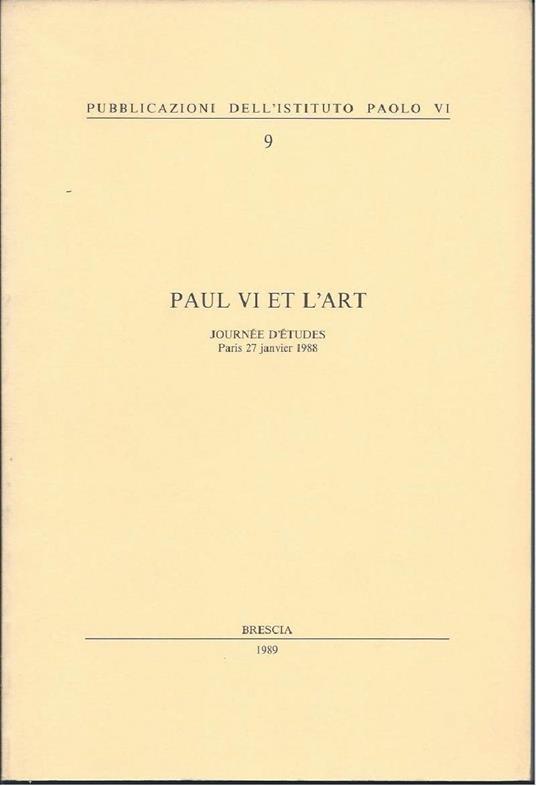 Paul Vi Et L'art - copertina