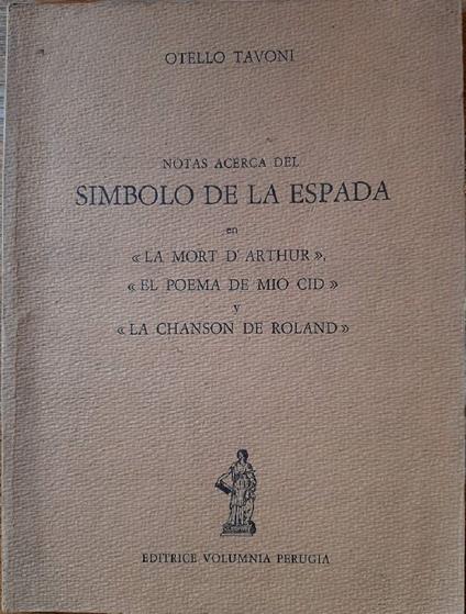 Notas Acerca Del Simbolo De La Espada - Otello Tavoni - copertina