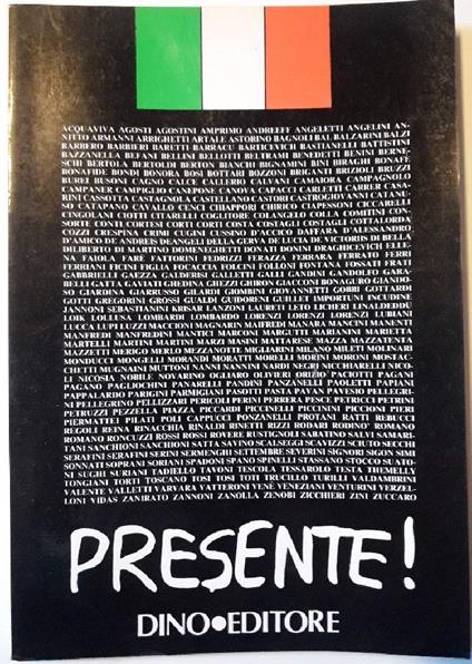 Presente-albo D'oro Dei Caduti Delle Scuole Allievi Ufficiali Della Guardia Nazionale Repubblicana Nella Repubblica Sociale - copertina