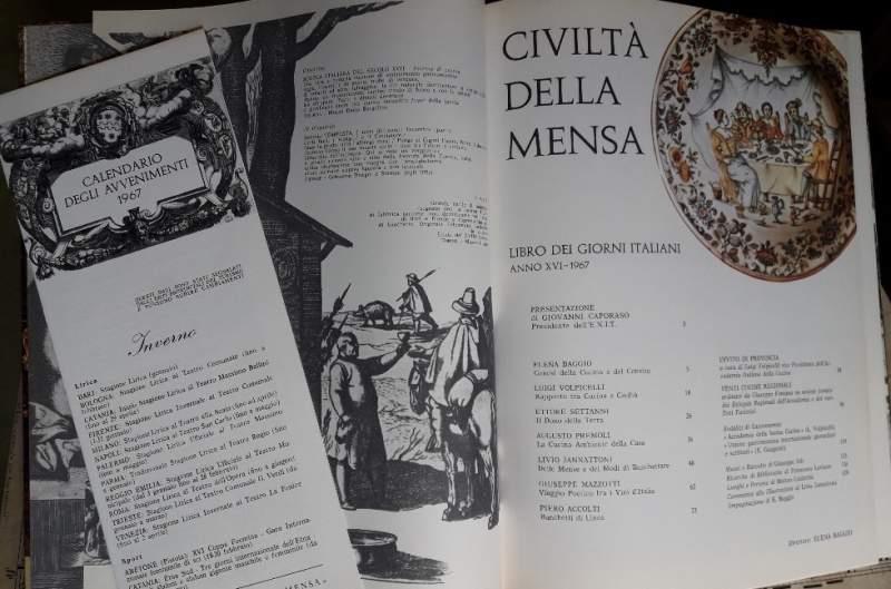 Libro Dei Giorni Italiani-anno Xvi-1967-civiltˆ Della Mensa