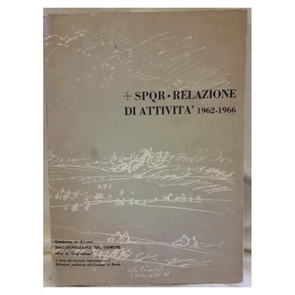 Spqr-realzione di Attività 1062-1966 - copertina