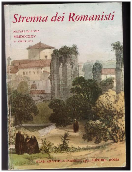 Strenna Dei Romanisti Natale di Roma 1972 - copertina
