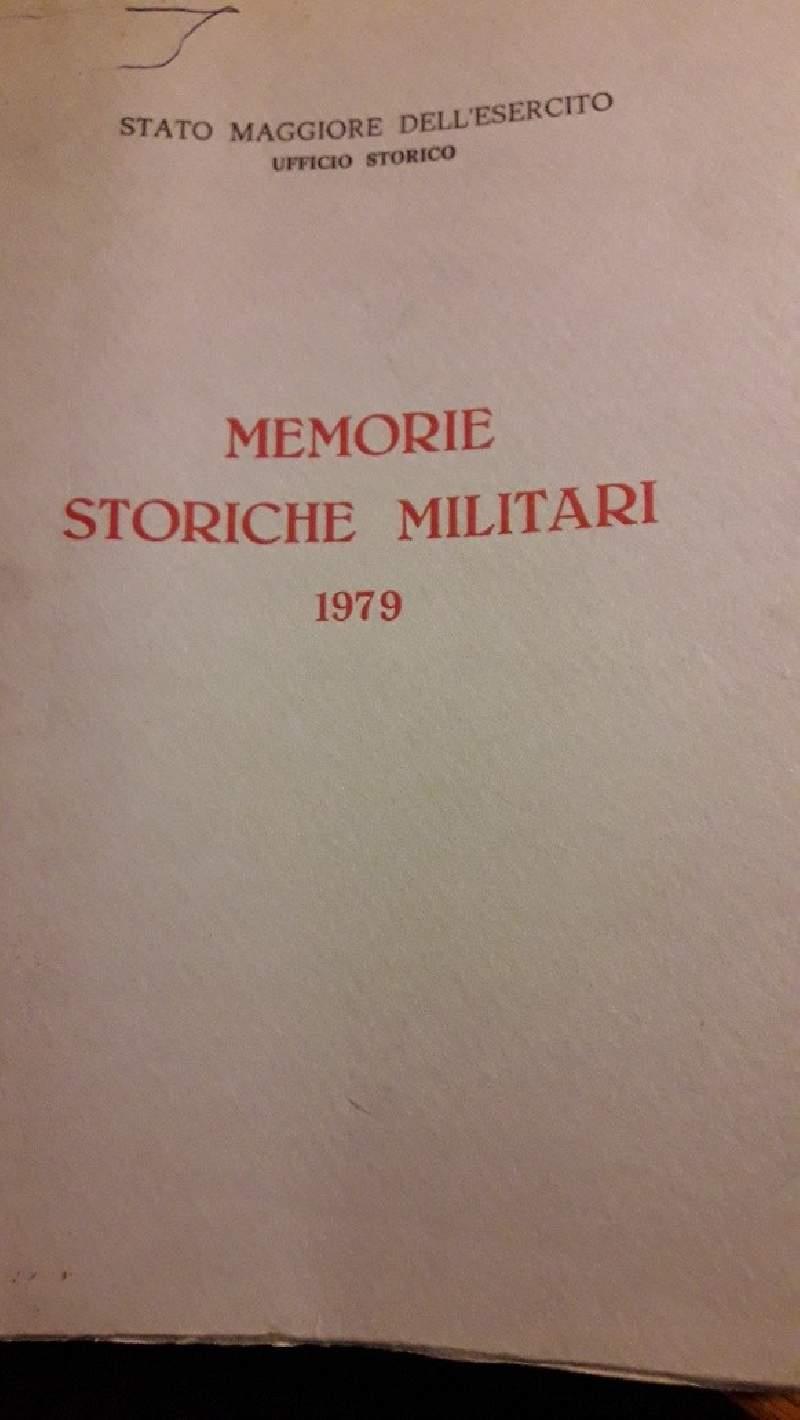 Memorie Storiche Militari-1979