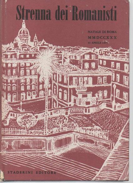 Strenna Dei Romanisti-natale di Roma 1977 - copertina