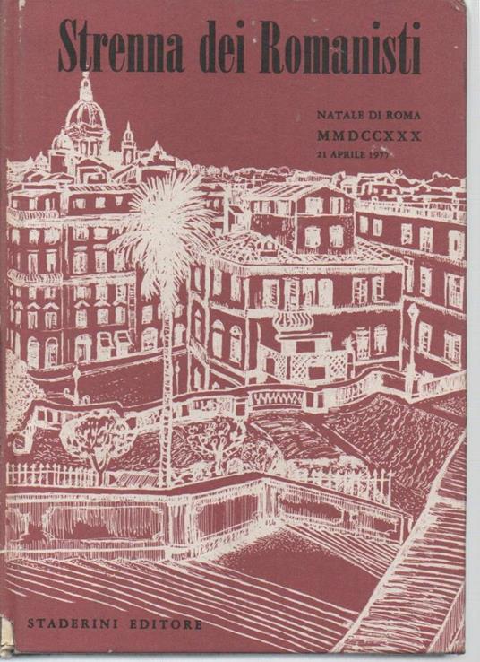 Strenna Dei Romanisti-natale di Roma 1977 - copertina