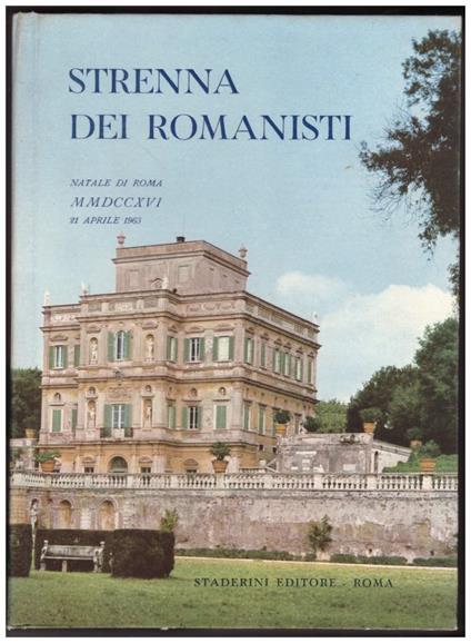 Strenna Dei Romanisti 21 Aprile 1963 - copertina