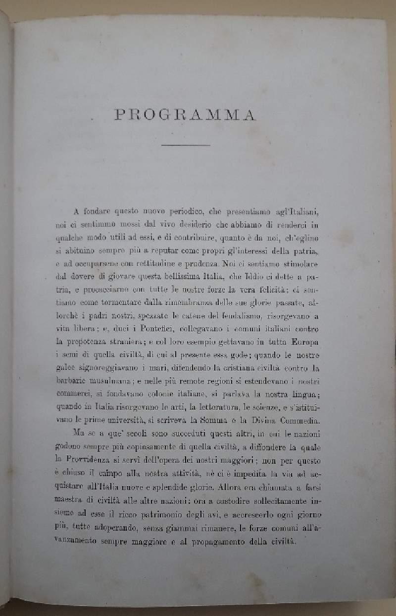 La Rassegna Italiana-periodico Mensile-anno I-vol. I