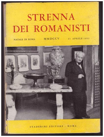 Strenna Dei Romanisti Natale di Roma 1952 - copertina