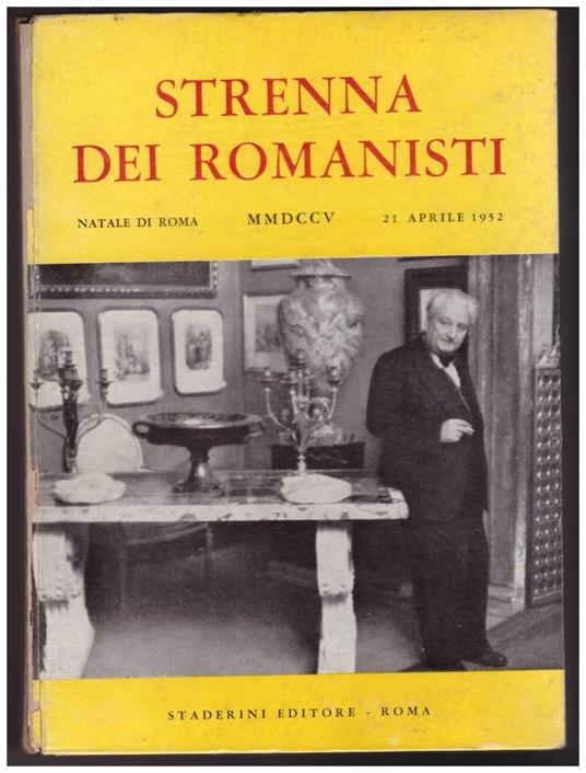 Strenna Dei Romanisti Natale di Roma 1952 - copertina