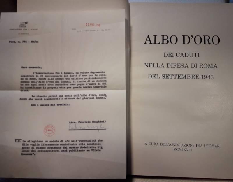 Albo D'oro Dei Caduti Nella Difesa di Roma Del Settembre 1943