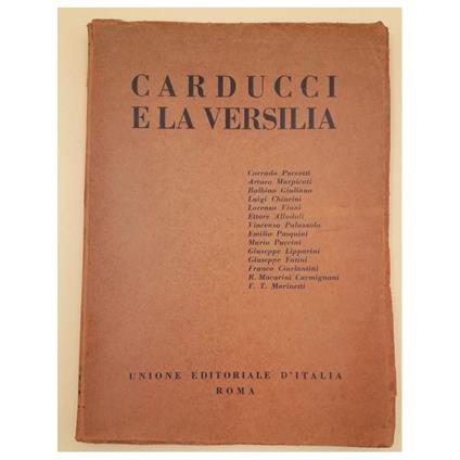 Carducci e La Versilia - copertina