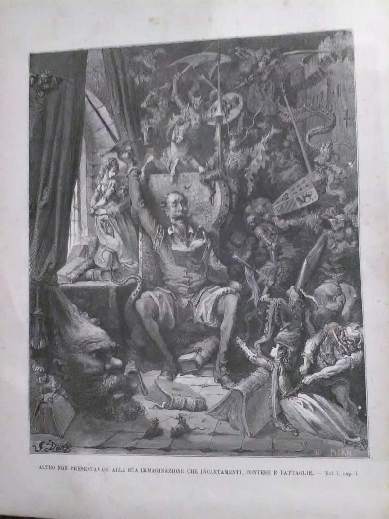 Don Chisciotte Della Mancia Illustrato con 120 Quadri Grandi e 250 Disegni di Gustavo Dorž