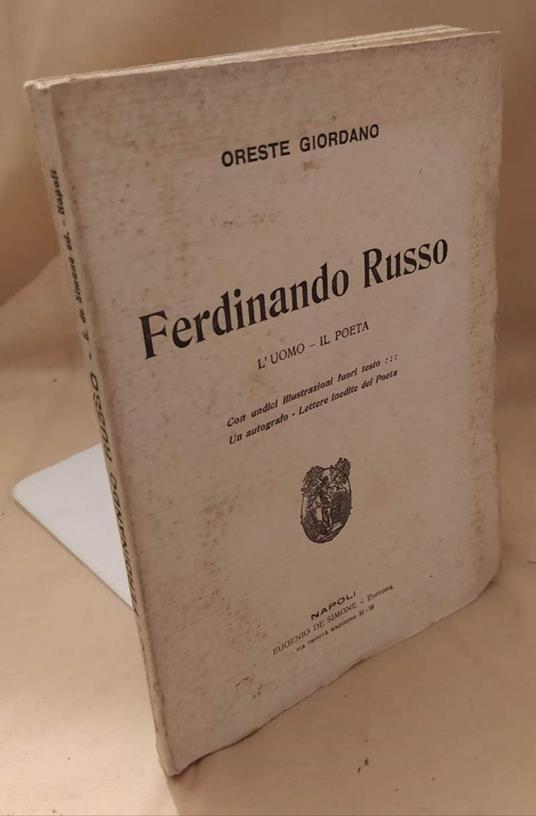 Ferdinando Russo L'uomo - Il Poeta  - Oreste Giordano - copertina