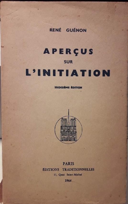 Apercus Sur L'initiation  - René Guénon - copertina