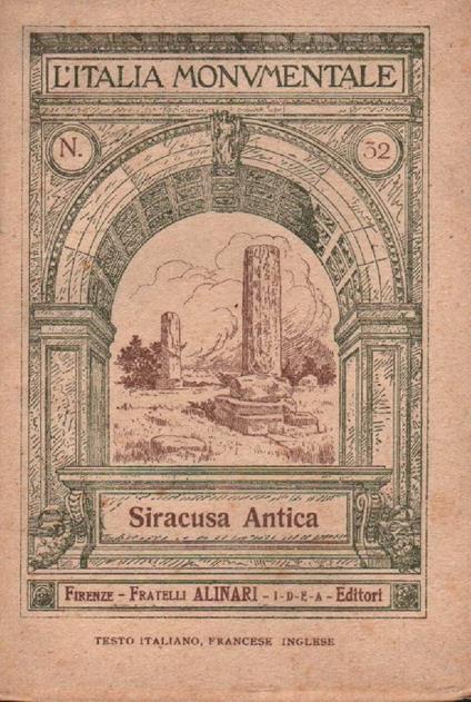Siracusa Antica  - Enrico Mauceri - copertina