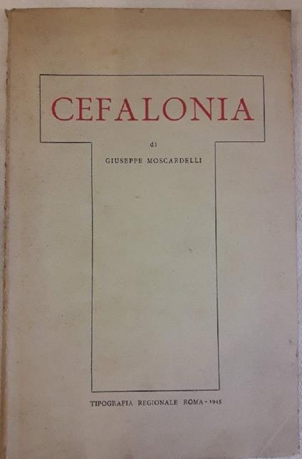 Cefalonia - Giuseppe Moscardelli - copertina