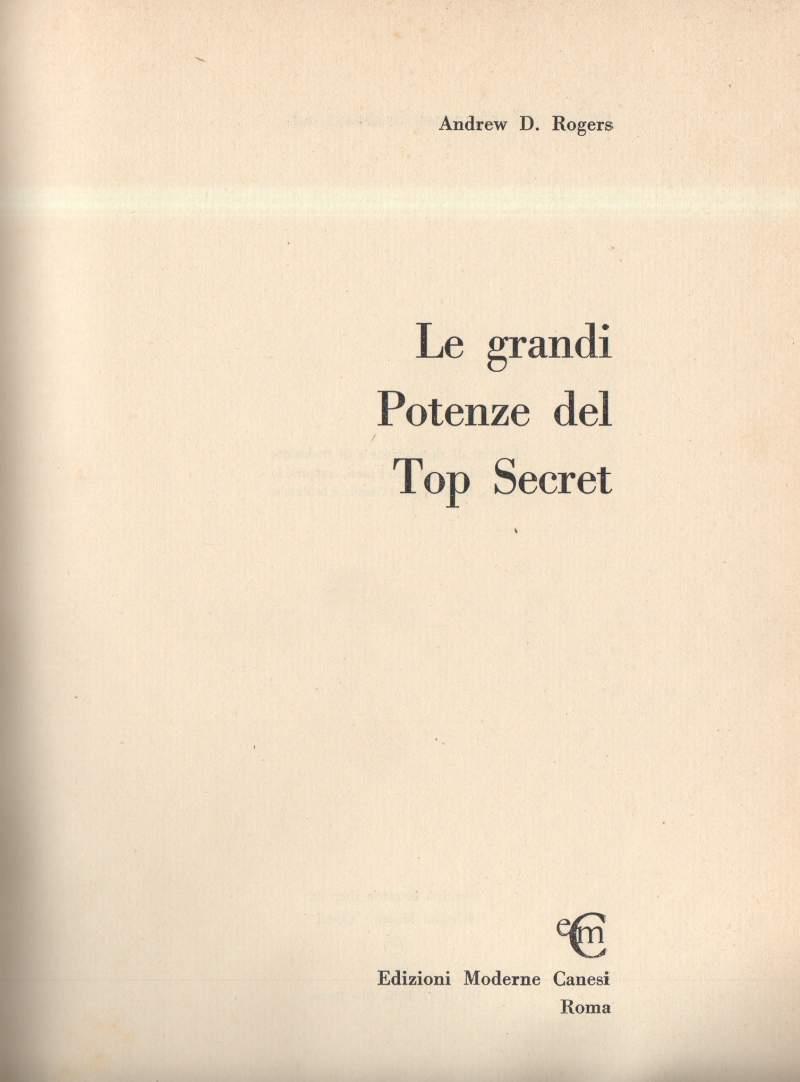 Le Grandi Potenze Del Top Secret