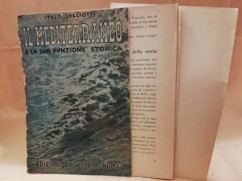Il Mediterraneo e La Sua Funzione Storica