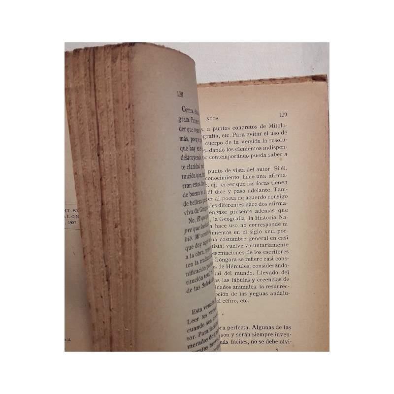 1627-1927 I Soledades De Gongora