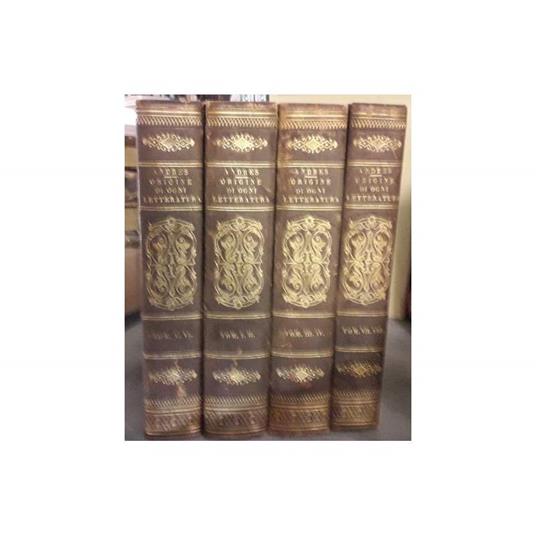 Dell'origine, Progressi e Stato Attuale di Ogni Letteratura  - copertina