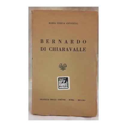 Bernardo di Chiaravalle - copertina