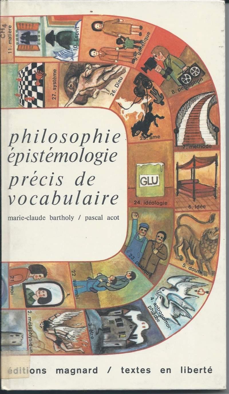 Philosophie Epistemologie Precis De Vocabulaire