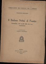 Il Berbero Nefusi di Fassato-grammatica, Testi Raccolti Dalla Viva Voce, Vocabolarietti